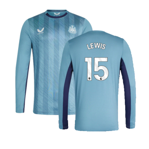 2023-2024 Newcastle Players Training Long Sleeve Tee (Bluestone) (Lewis 15)