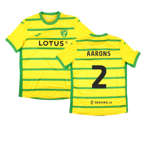 2023-2024 Norwich City Home Shirt (Kids) (Aarons 2)