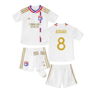 2023-2024 Olympique Lyon Home Mini Kit (Aouar 8)