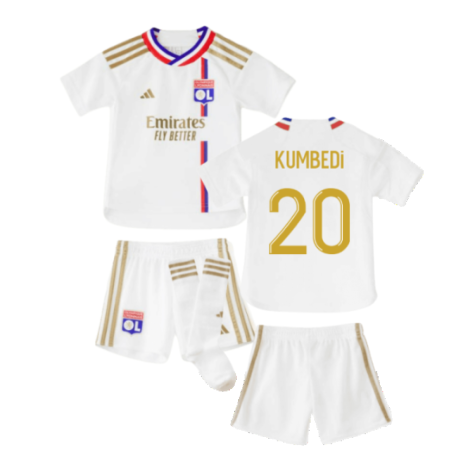 2023-2024 Olympique Lyon Home Mini Kit (Kumbedi 20)