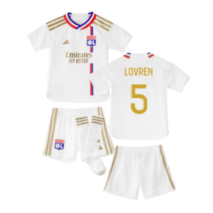 2023-2024 Olympique Lyon Home Mini Kit (Lovren 5)