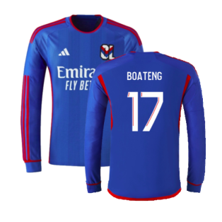 2023-2024 Olympique Lyon Long Sleeve Away Shirt (Boateng 17)