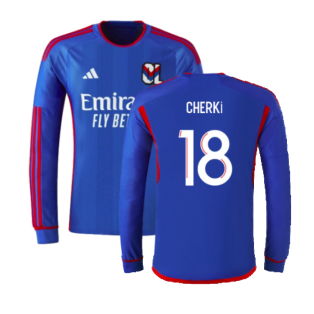 2023-2024 Olympique Lyon Long Sleeve Away Shirt (Cherki 18)