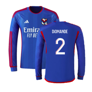 2023-2024 Olympique Lyon Long Sleeve Away Shirt (Diomande 2)