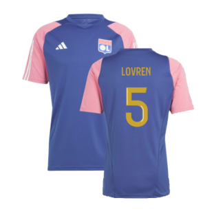 2023-2024 Olympique Lyon Training Jersey (Navy) (Lovren 5)