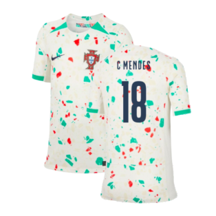 2023-2024 Portugal Away Shirt (Kids) (C Mendes 18)
