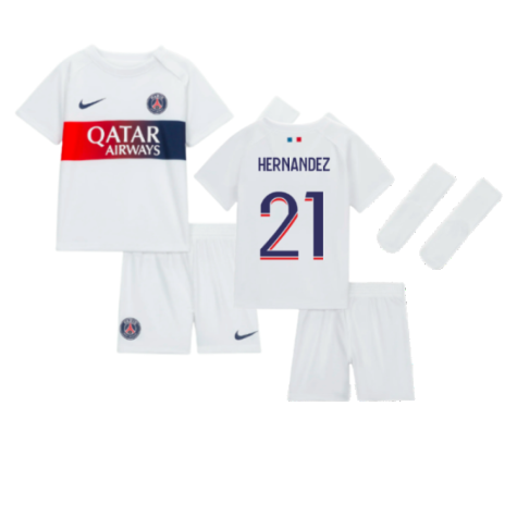 2023-2024 PSG Away Baby Kit (Hernandez 21)