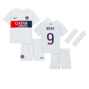 2023-2024 PSG Away Baby Kit (Weah 9)