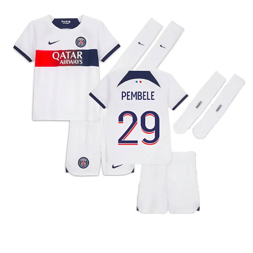 2023-2024 PSG Away Little Boys Mini Kit (Pembele 29)