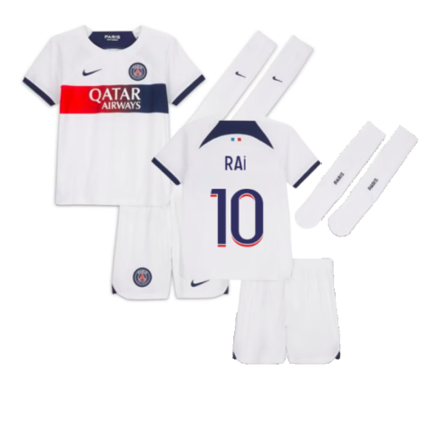 2023-2024 PSG Away Little Boys Mini Kit (Rai 10)