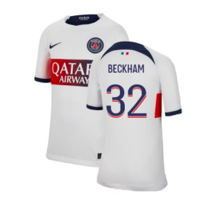 2023-2024 PSG Away Shirt (Kids) (Beckham 32)