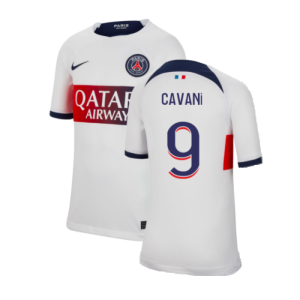 2023-2024 PSG Away Shirt (Kids) (Cavani 9)