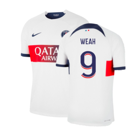 2023-2024 PSG Away Shirt (Weah 9)