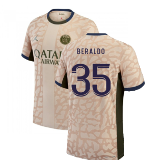 2023-2024 PSG Fourth Vapor Football Shirt (Beraldo 35)