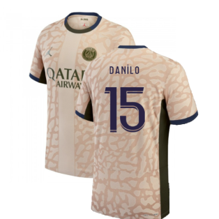 2023-2024 PSG Fourth Vapor Football Shirt (Danilo 15)