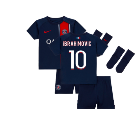 2023-2024 PSG Home Infants Baby Kit (Ibrahimovic 10)
