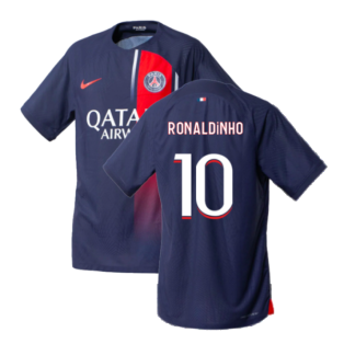 2023-2024 PSG Home Match Authentic Shirt (Ronaldinho 10)