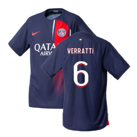2023-2024 PSG Home Match Authentic Shirt (Verratti 6)