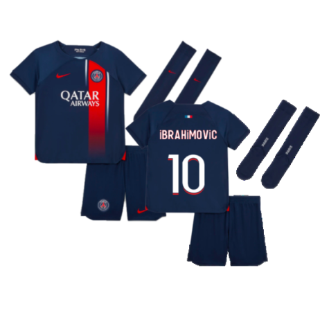 2023-2024 PSG Home Mini-Kit (Ibrahimovic 10)
