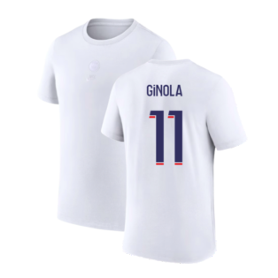2023-2024 PSG Premium Essentials T-shirt (White) (Ginola 11)