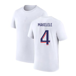 2023-2024 PSG Premium Essentials T-shirt (White) (Makelele 4)