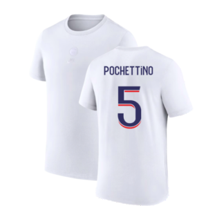 2023-2024 PSG Premium Essentials T-shirt (White) (Pochettino 5)