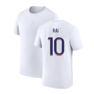 2023-2024 PSG Premium Essentials T-shirt (White) (Rai 10)