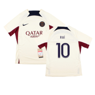 2023-2024 PSG Strike Dri-Fit Training Shirt (Cream) - Kids (Rai 10)