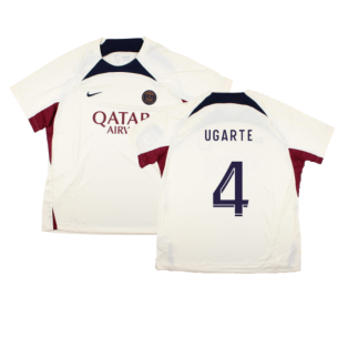 2023-2024 PSG Strike Dri-Fit Training Shirt (Cream) (Ugarte 4)