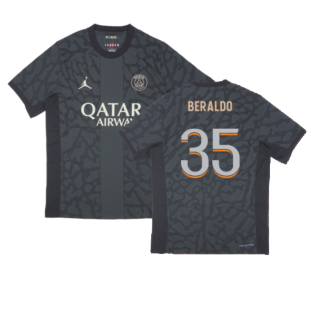 2023-2024 PSG Third Authentic Players Shirt (Beraldo 35)