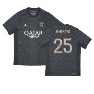 2023-2024 PSG Third Authentic Players Shirt (N Mendes 25)