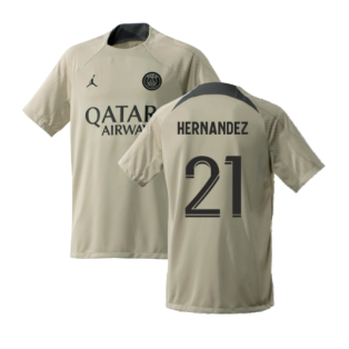 2023-2024 PSG Training Shirt (Stone) (Hernandez 21)