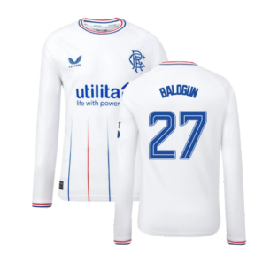 2023-2024 Rangers Away Long Sleeve Shirt (Kids) (Balogun 27)