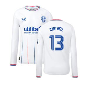 2023-2024 Rangers Away Long Sleeve Shirt (Kids) (Cantwell 13)
