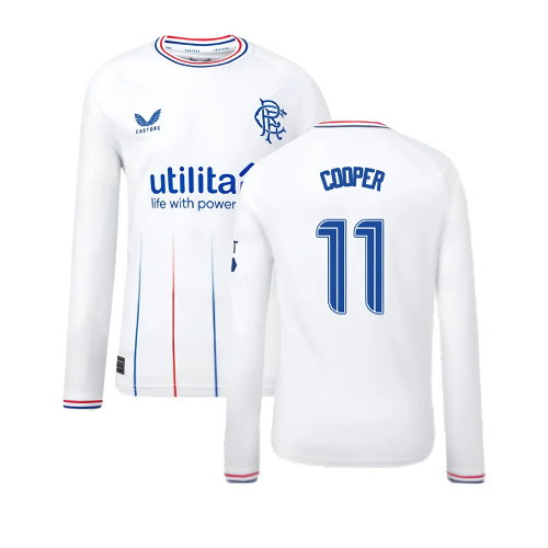 2023-2024 Rangers Away Long Sleeve Shirt (Kids) (Cooper 11)