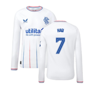 2023-2024 Rangers Away Long Sleeve Shirt (Kids) (Hagi 7)
