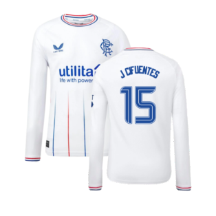 2023-2024 Rangers Away Long Sleeve Shirt (Kids) (J Cifuentes 15)