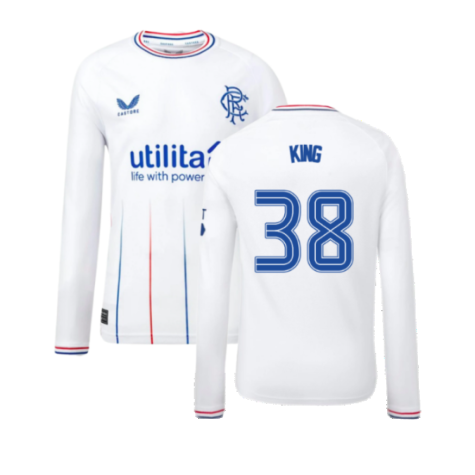 2023-2024 Rangers Away Long Sleeve Shirt (Kids) (King 38)