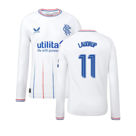 2023-2024 Rangers Away Long Sleeve Shirt (Kids) (Laudrup 11)