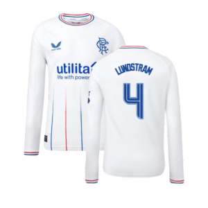 2023-2024 Rangers Away Long Sleeve Shirt (Kids) (Lundstram 4)