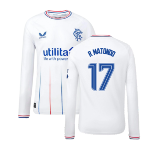 2023-2024 Rangers Away Long Sleeve Shirt (Kids) (R Matondo 17)