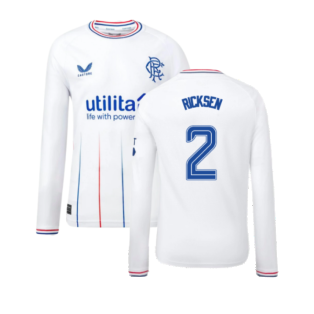 2023-2024 Rangers Away Long Sleeve Shirt (Kids) (Ricksen 2)