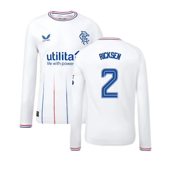2023-2024 Rangers Away Long Sleeve Shirt (Kids) (Ricksen 2)