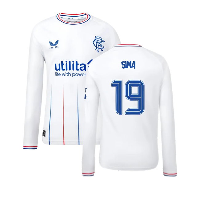 2023-2024 Rangers Away Long Sleeve Shirt (Kids) (Sima 19)