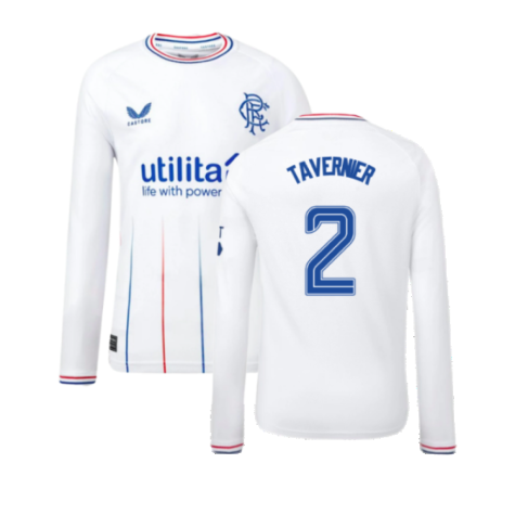 2023-2024 Rangers Away Long Sleeve Shirt (Kids) (Tavernier 2)