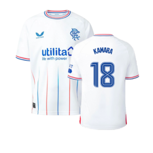 2023-2024 Rangers Away Shirt (Kids) (Kamara 18)