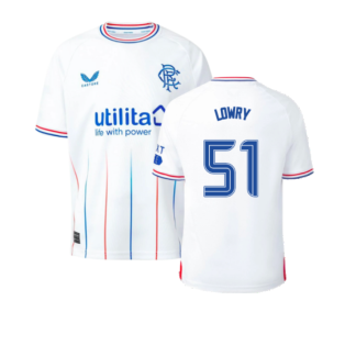 2023-2024 Rangers Away Shirt (Kids) (Lowry 51)