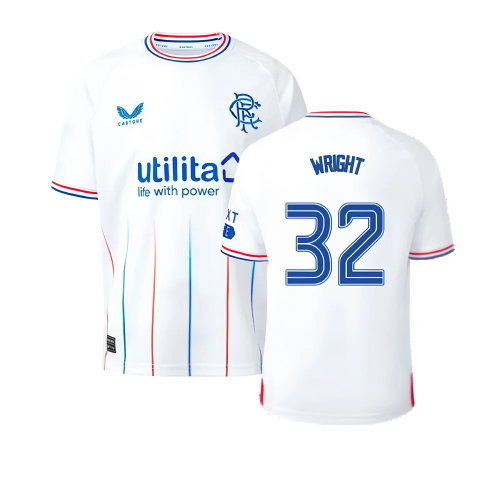 2023-2024 Rangers Away Shirt (Kids) (Wright 32)