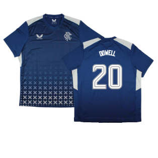 2023-2024 Rangers Coaches Match Day Tee (Blue) (Dowell 20)