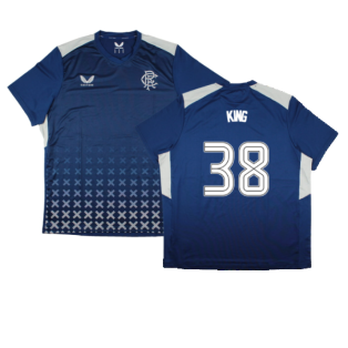 2023-2024 Rangers Coaches Match Day Tee (Blue) (King 38)
